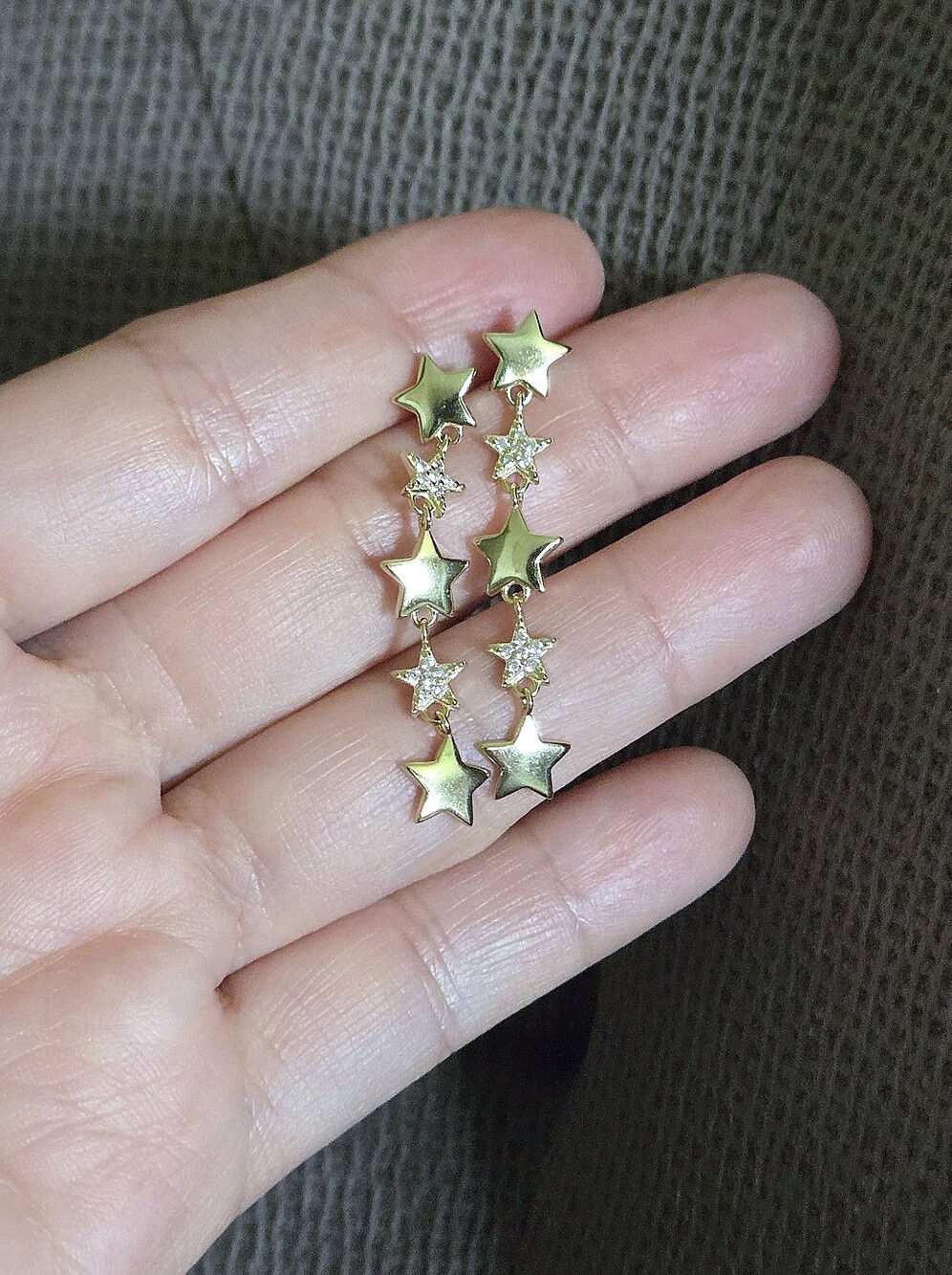 Argento Vivo Cascading⛲ Stars⭐ Earrings - Picture 3 of 15